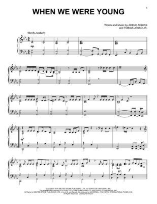 when we were young piano sheet music how music can help us to remember our childhood